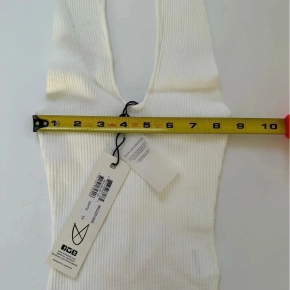MINKPINK MAITLAND KNIT TOP‎ White XS - Picture 4 of 7